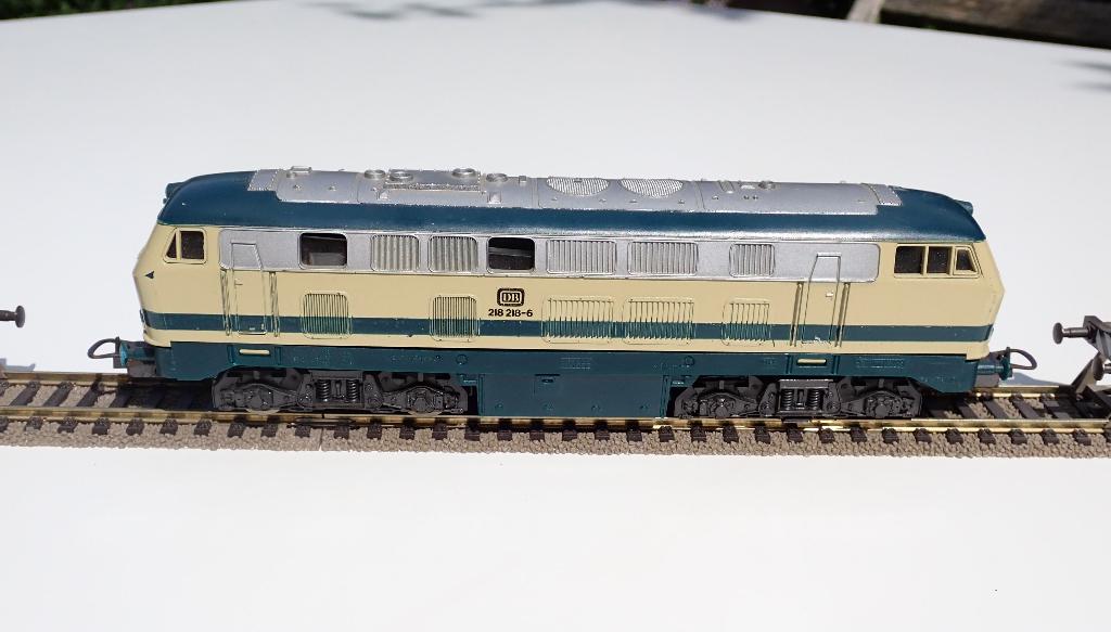 Lima DB diesellocomotief 218 218-6, Hobby en Vrije tijd, Modeltreinen | H0, Gebruikt, Locomotief, Gelijkstroom, Lima, Analoog