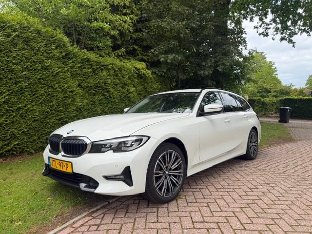 BMW 3-Serie 320d 190pk Aut 2020 Wit Trekhaak EURO6 Dealerond, Auto's, Automaat, Achterwielaandrijving, Wit, Leder