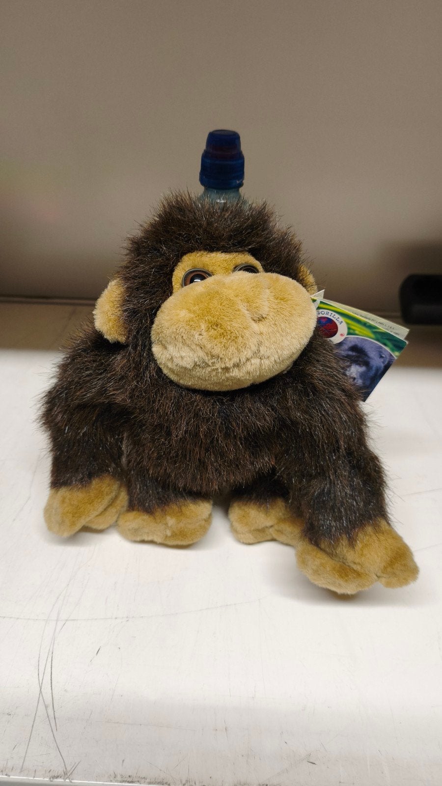 Gorilla knuffel, Kinderen en Baby's, Speelgoed | Knuffels en Pluche, Ophalen of Verzenden, Bruin, Aap, Middelgroot (20 tot 80 cm)