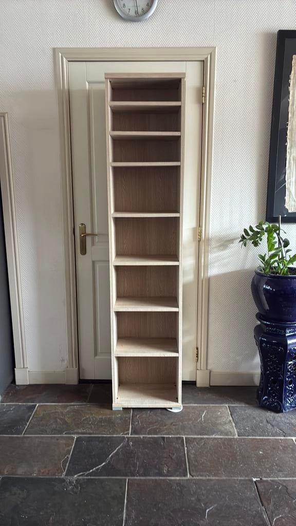 Boekenkast br 43,5 x d 26 x h 197 cm met 7 planken., Ophalen, 50 tot 100 cm, Zo goed als nieuw, 150 tot 200 cm