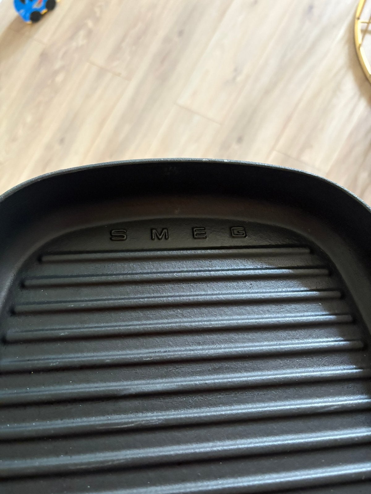 Smeg gietijzeren braadpan, Ophalen of Verzenden, Gebruikt
