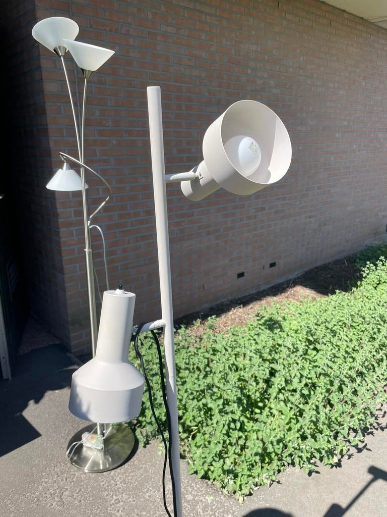 Staande lamp 2 spots, Ophalen of Verzenden, Gebruikt, 150 tot 200 cm