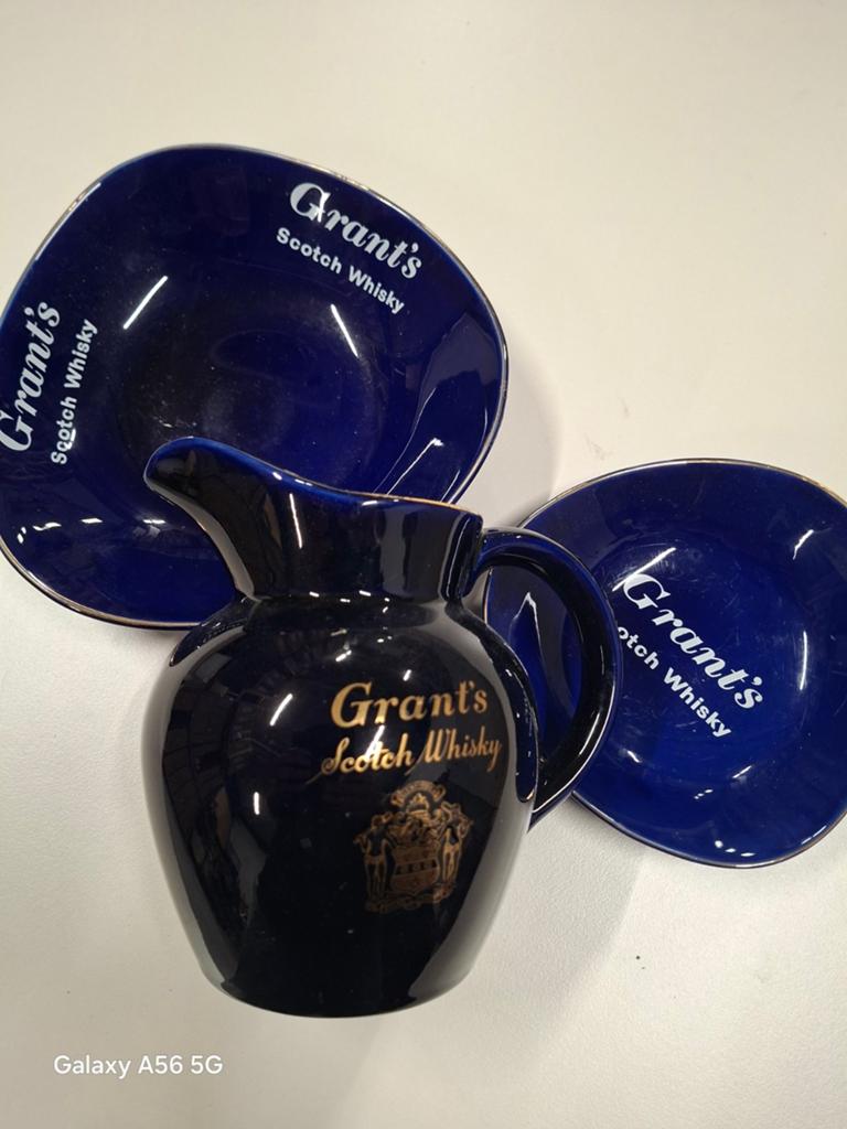 Vintage Grant's Scotch Whisky kan en schotels, Wade Regicor, Ophalen of Verzenden