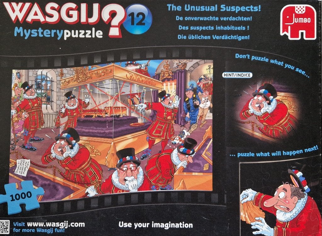 Wasgij Mystery puzzel nummer 12, Ophalen, 500 t/m 1500 stukjes, Zo goed als nieuw, Legpuzzel