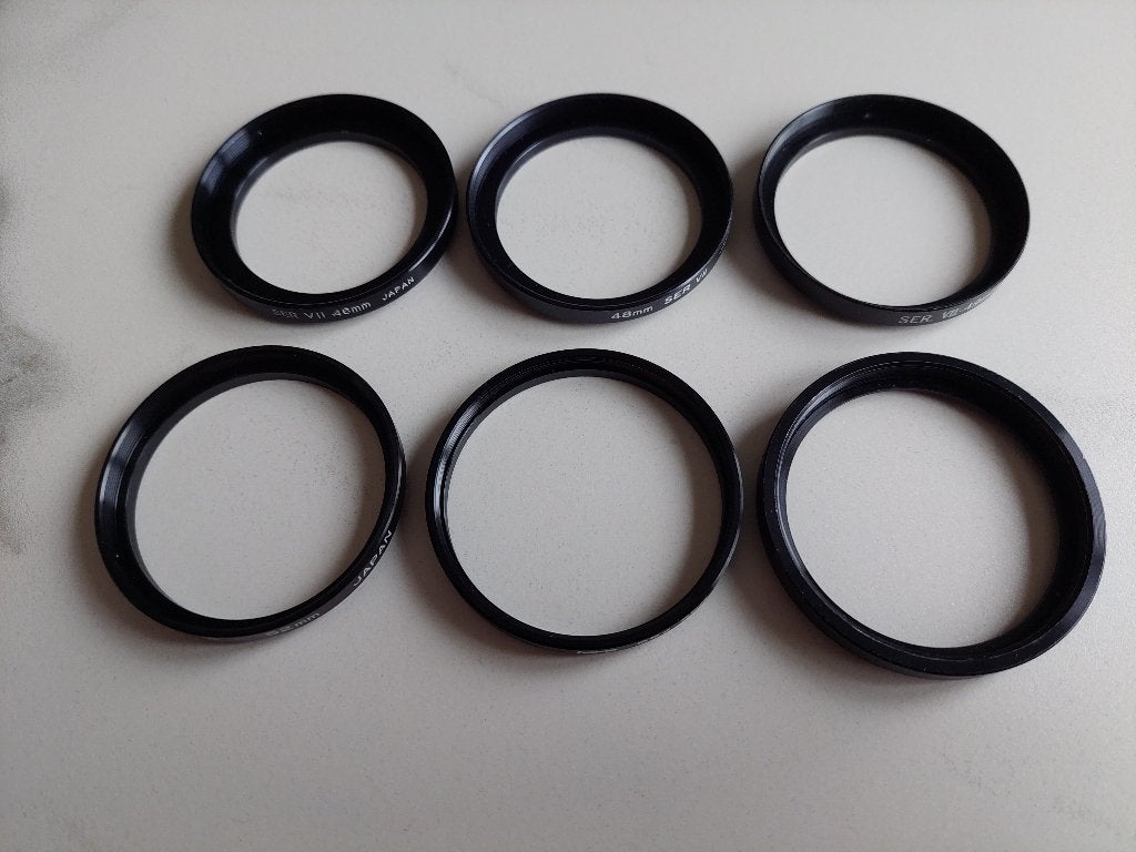 496 – Step Up Ringen 46 48 49 52 55 58 mm. naar VII, Overige merken, Overige typen, Nieuw, Ophalen of Verzenden
