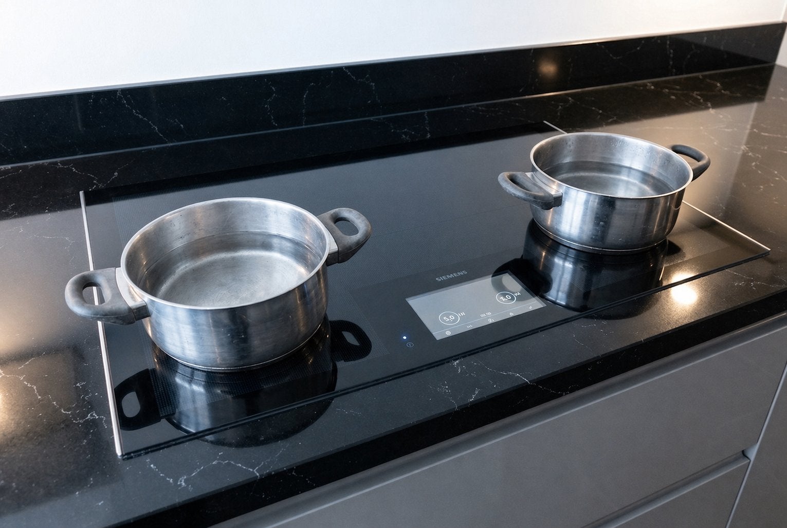 Siemens Free-induction kookplaat 80 cm i.z.g.st, Witgoed en Apparatuur, Kookplaten, Ophalen, 4 kookzones, Zo goed als nieuw, Inbouw