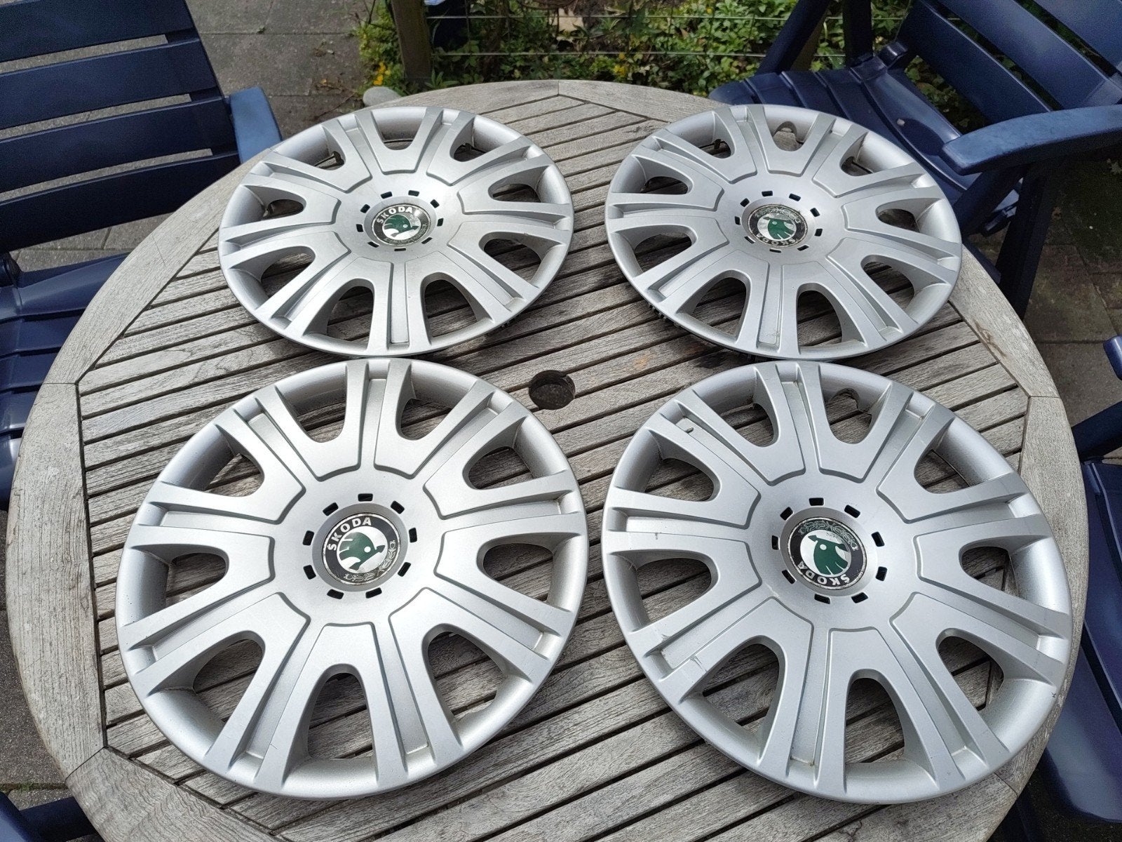 Originele Skoda Octavia 15 inch wieldoppen, Auto diversen, Wieldoppen, Ophalen of Verzenden