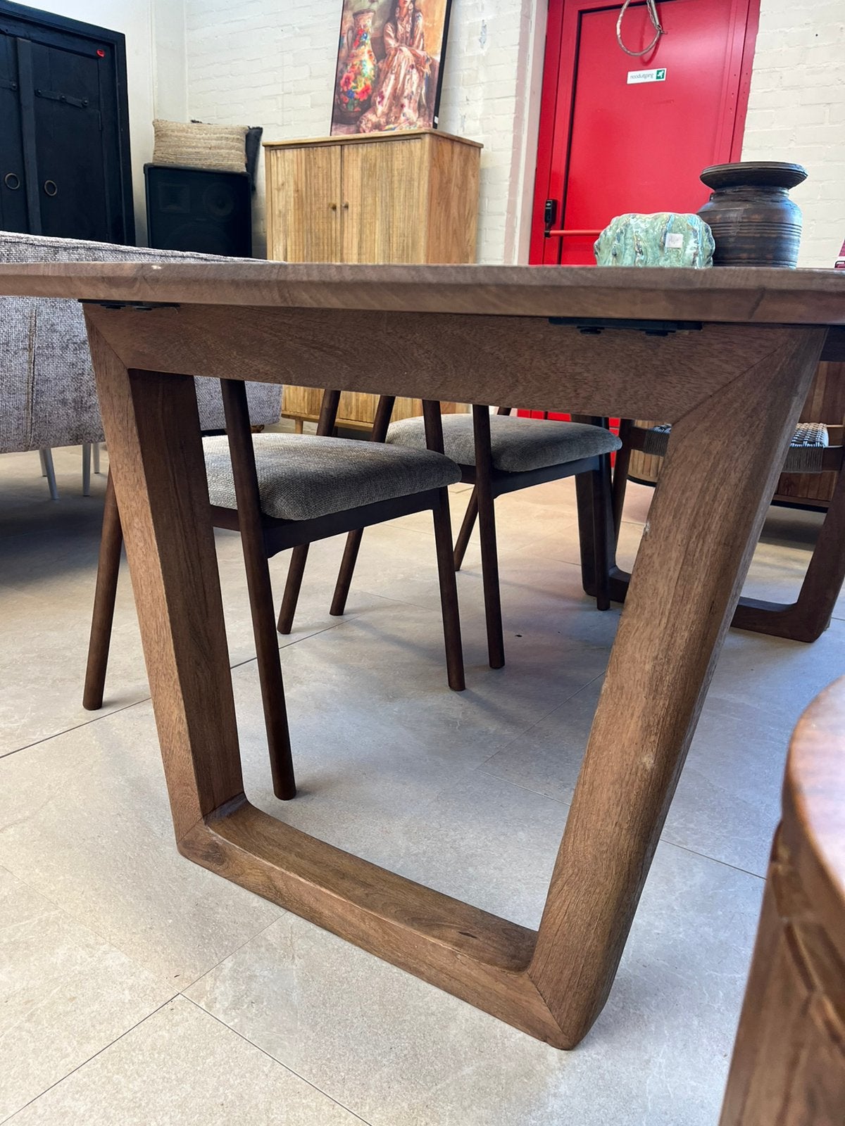 Magazijn leegverkoop eettafel mangohout model Cortez massief, Huis en Inrichting, Hout, Nieuw, Ophalen of Verzenden, Info@wkhome.nl