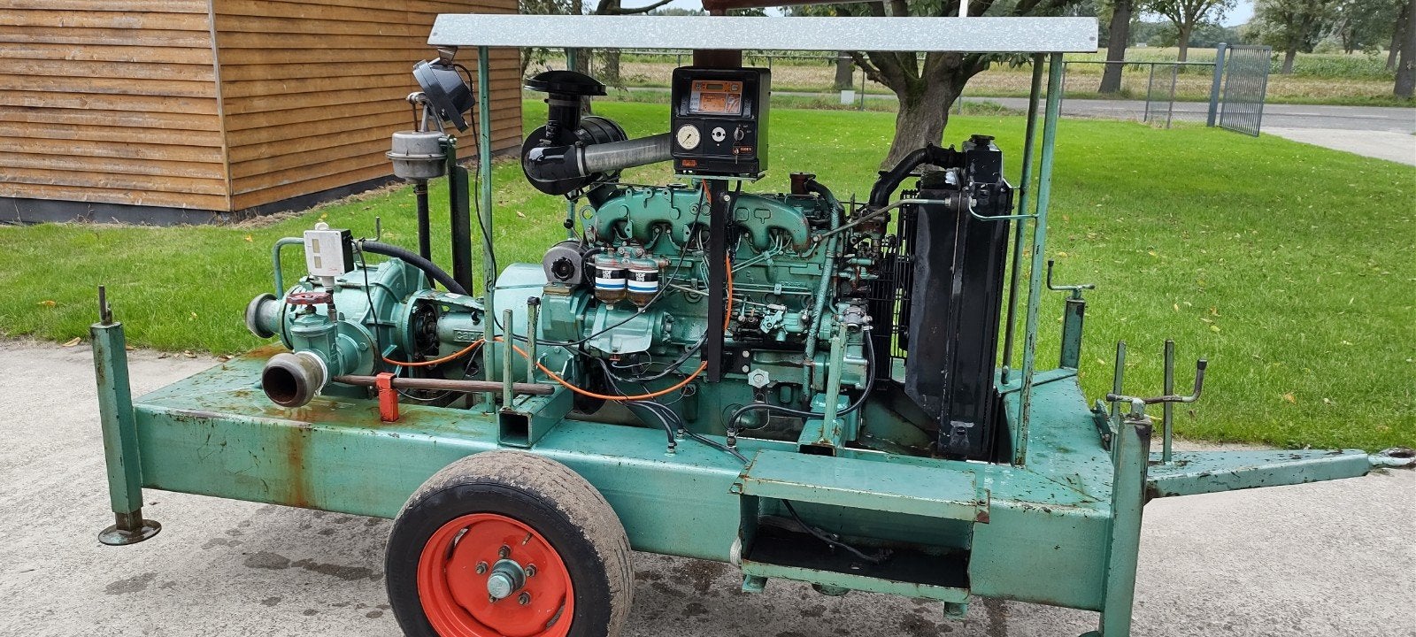 Beregeningsmotor  Motorpompset, Ophalen, Gebruikt