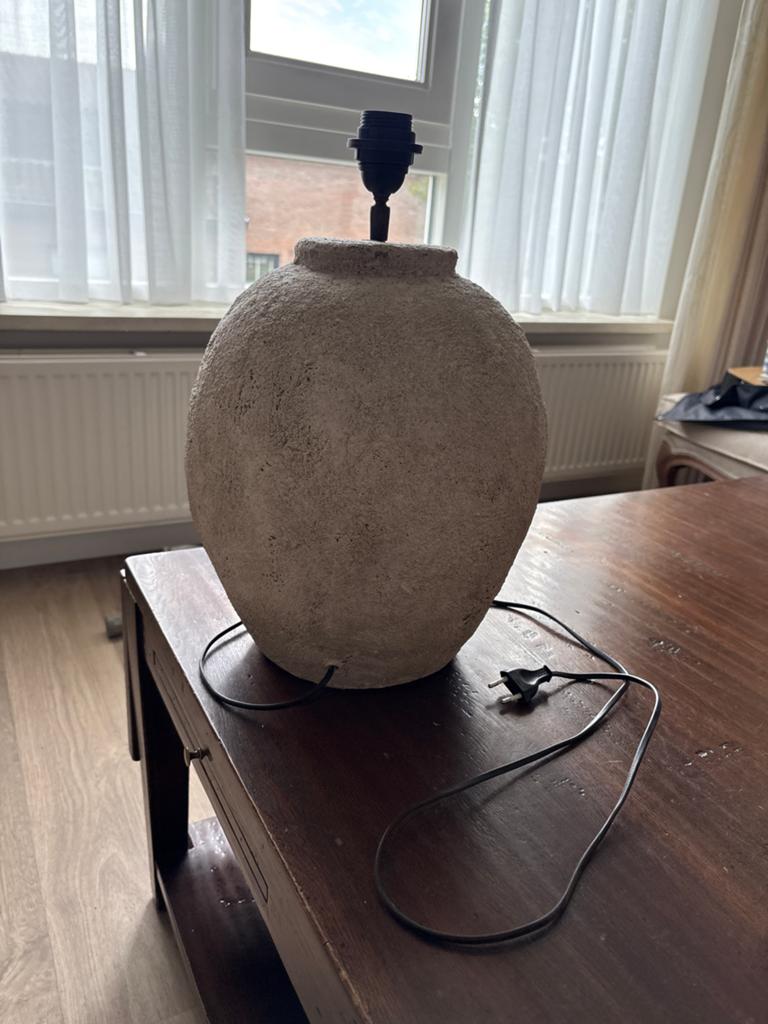 Unieke kruiklamp - sfeervolle verlichting, Huis en Inrichting, Lampen | Tafellampen, Ophalen, Gebruikt, Overige materialen, Minder dan 50 cm