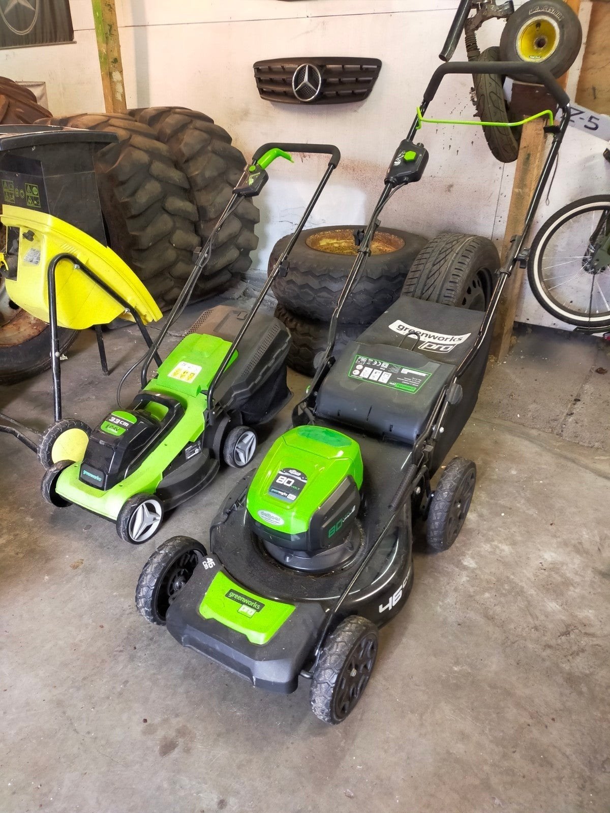 nieuwe greenworks pro grasmaaiers 24v / 80v demo modellen, Tuin en Terras, Cirkelmaaier, Accu-grasmaaier, Nieuw, Ophalen of Verzenden