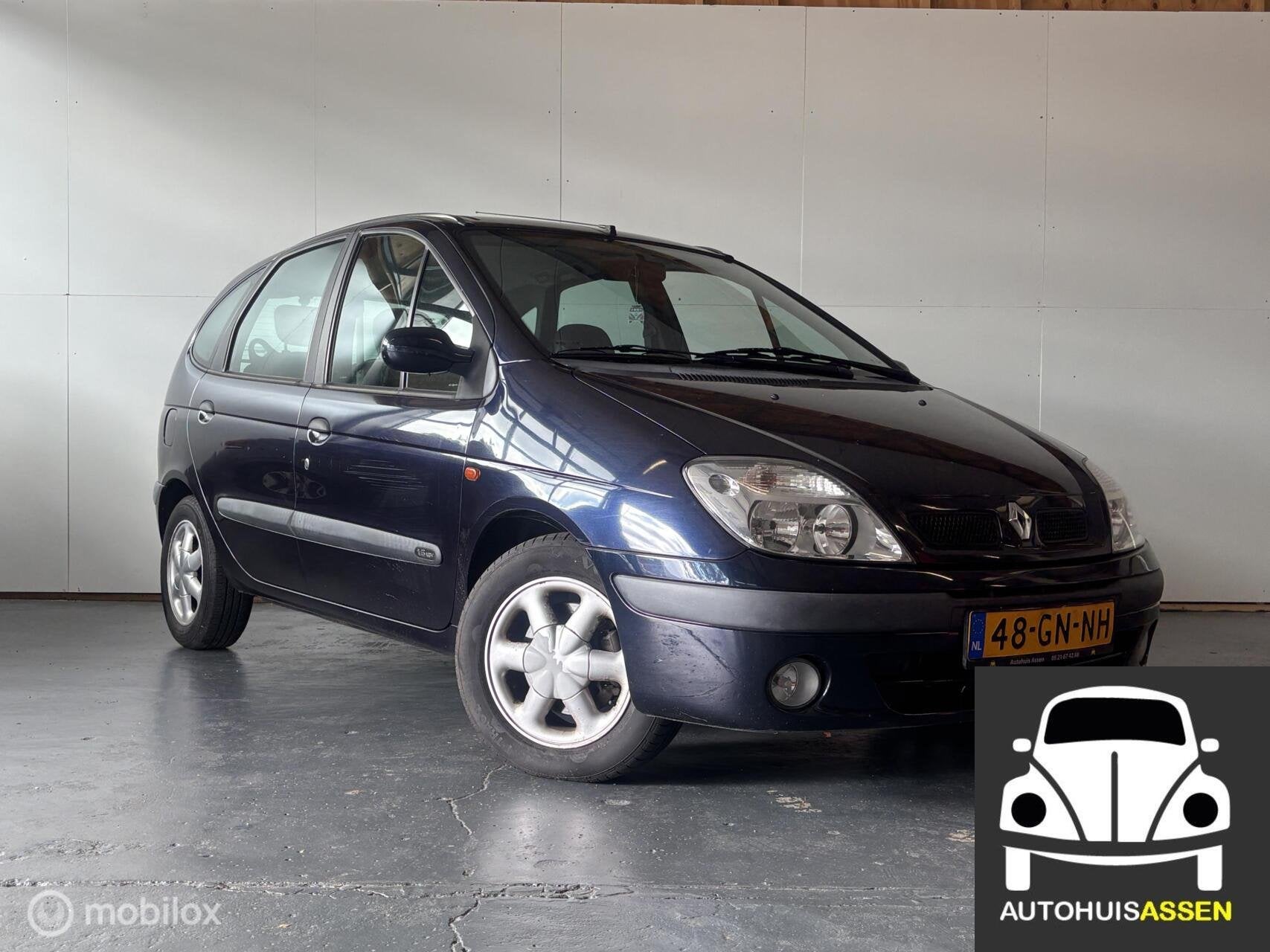 Renault Scenic 1.6-16V RXE Automaat!, Auto's, Elektrische ramen, 4 cilinders, Blauw, Origineel Nederlands