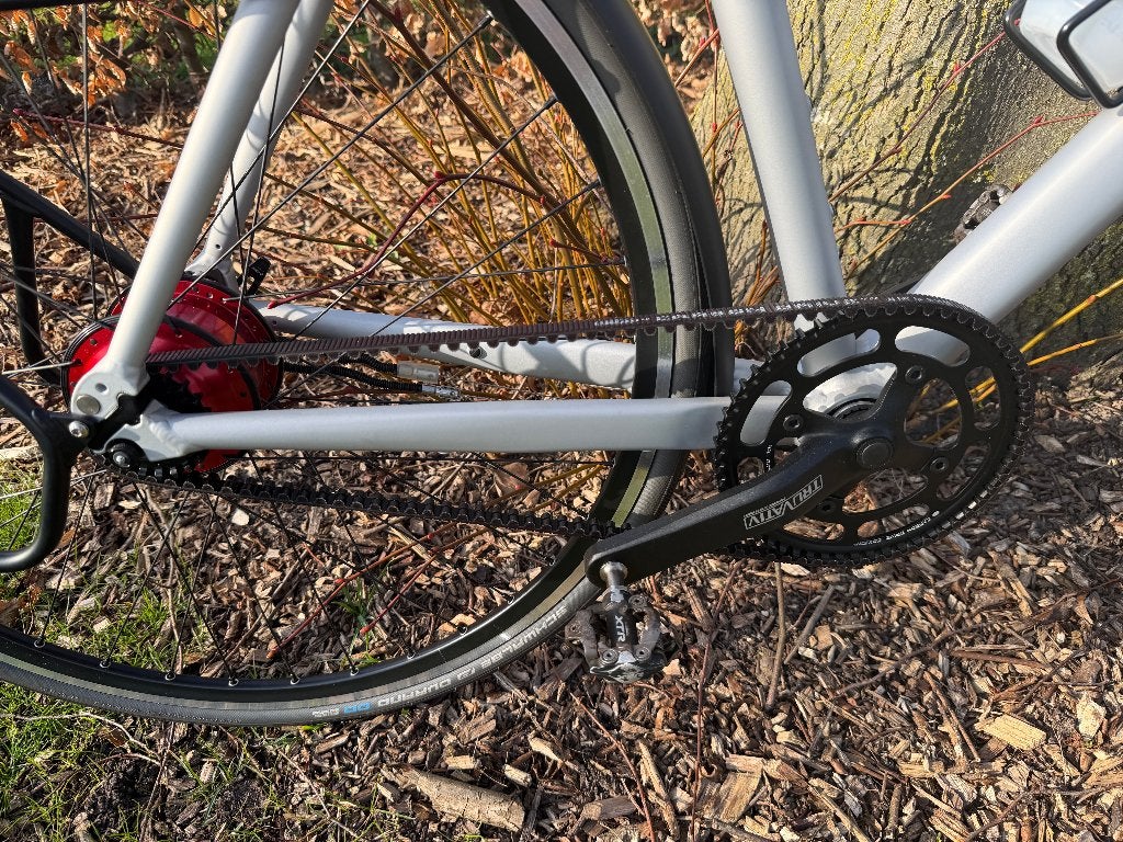 Santos Race Lite L met Rohloff, riem verlichting Racefiets, 28 inch, 10 tot 15 versnellingen, Velgrem, 53 tot 57 cm