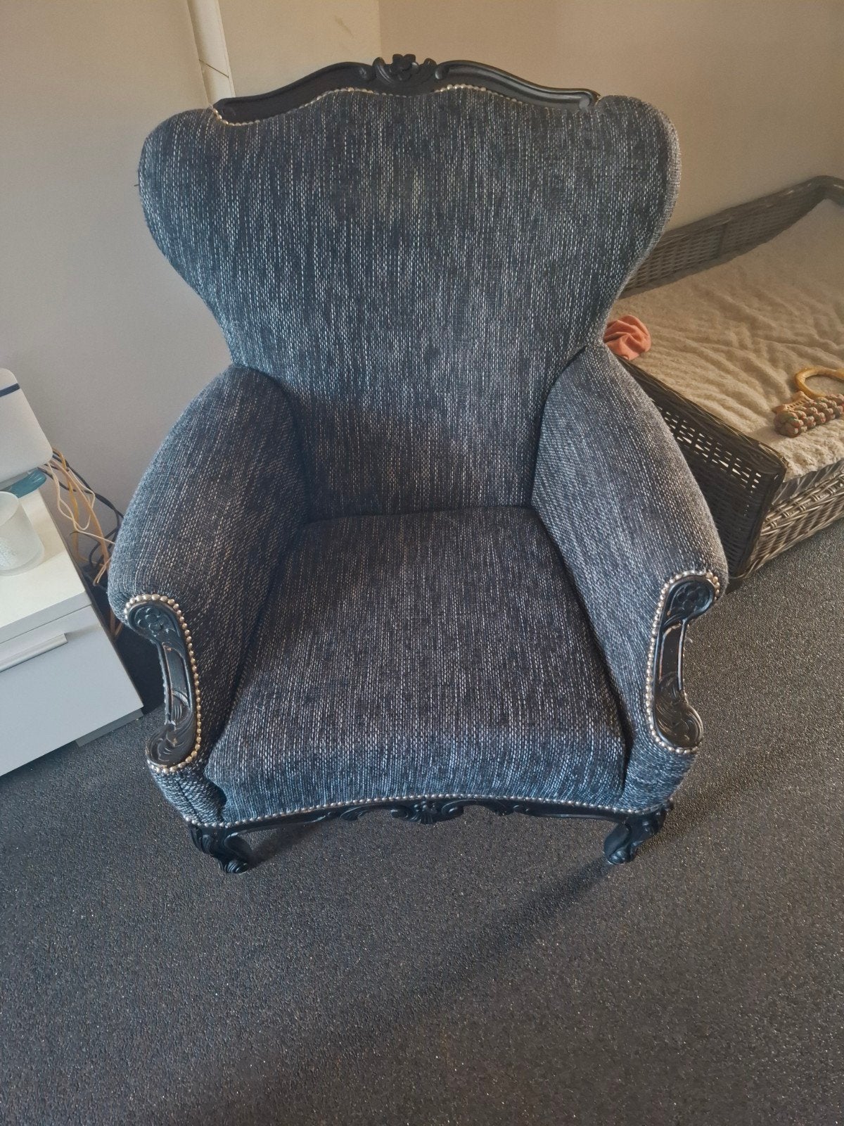 Barok konings stoel, Ophalen, Zo goed als nieuw, 75 tot 100 cm