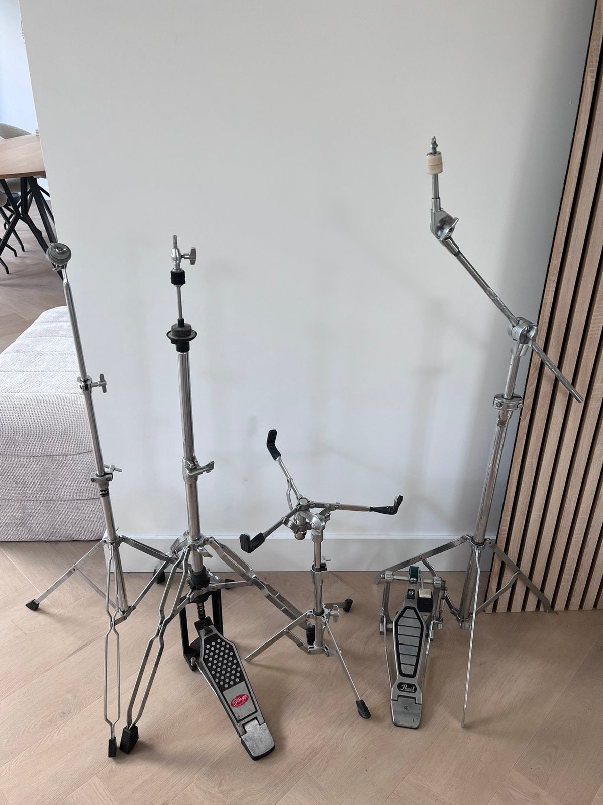 Hardware set standaards voor drumstel, Ophalen of Verzenden, Gebruikt, Instrumentstandaard, Drums of Percussie