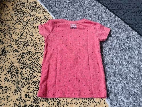Rood cool dude tshirt Maat 86 h3, Gebruikt, Jongetje of Meisje, Baby blue, Onbekend