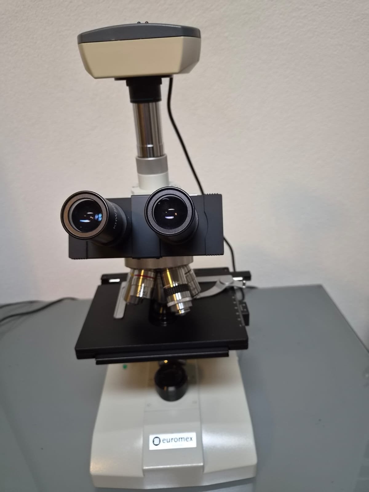 Euromex FE.2025 Biologische Microscoop met CMEX-5000 Camera, Ophalen of Verzenden, Gebruikt, 1000x of meer, Biologische microscoop