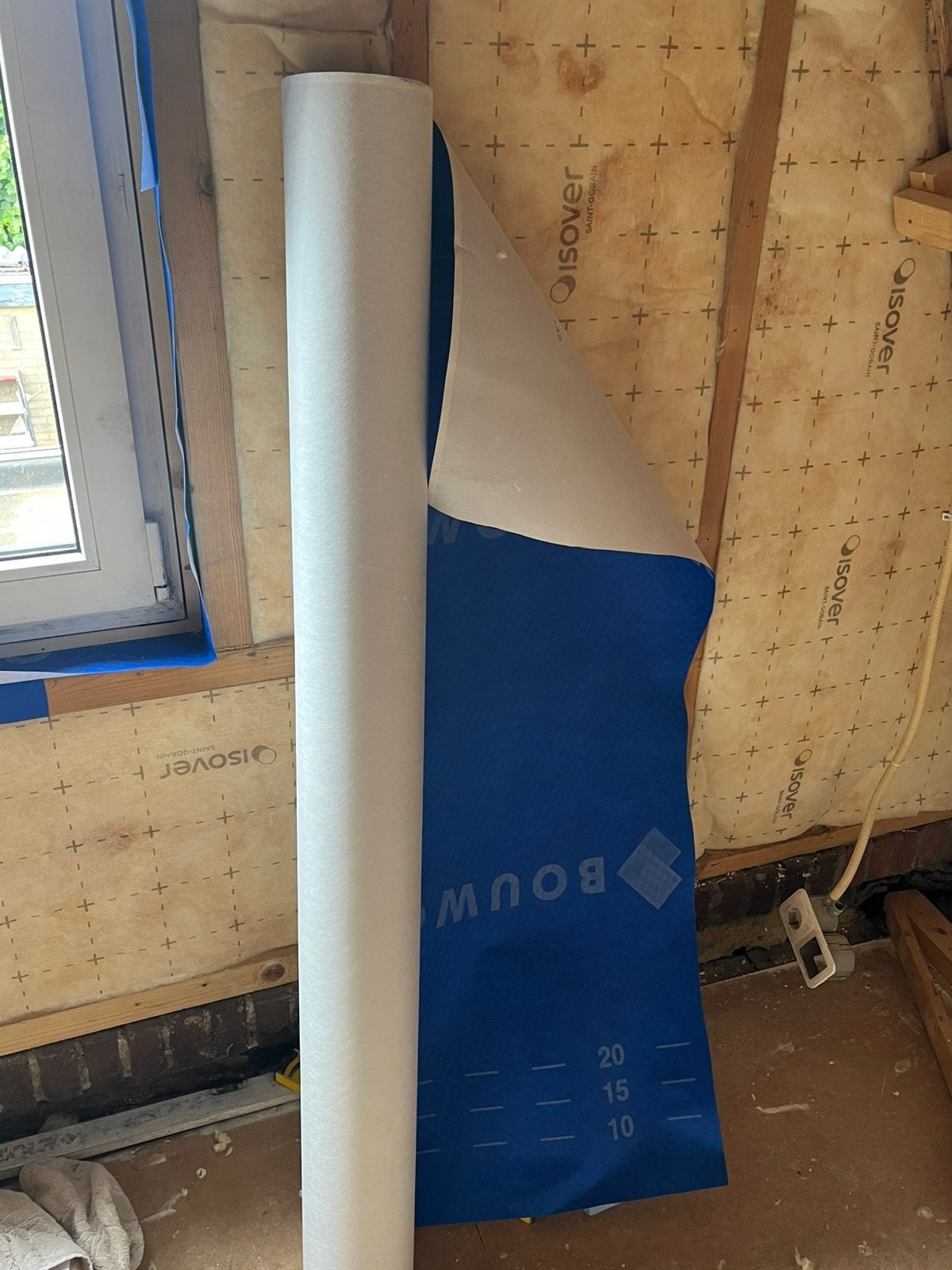 Spinvlies damp open, Ophalen, Nieuw, 15 m² of meer, Folie