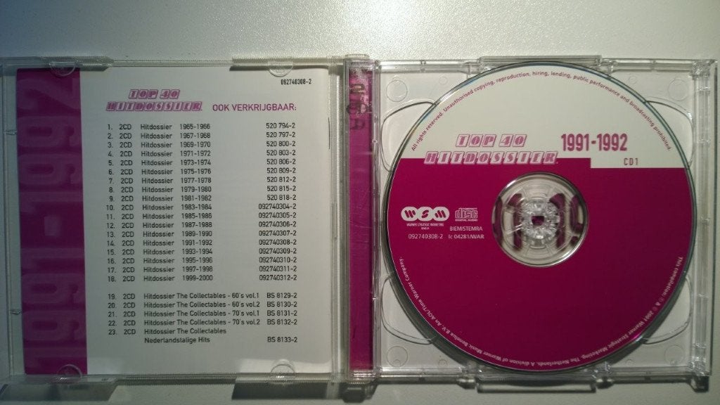 Top 40 Hitdossier 1991-1992, Ophalen of Verzenden, Zo goed als nieuw, Pop