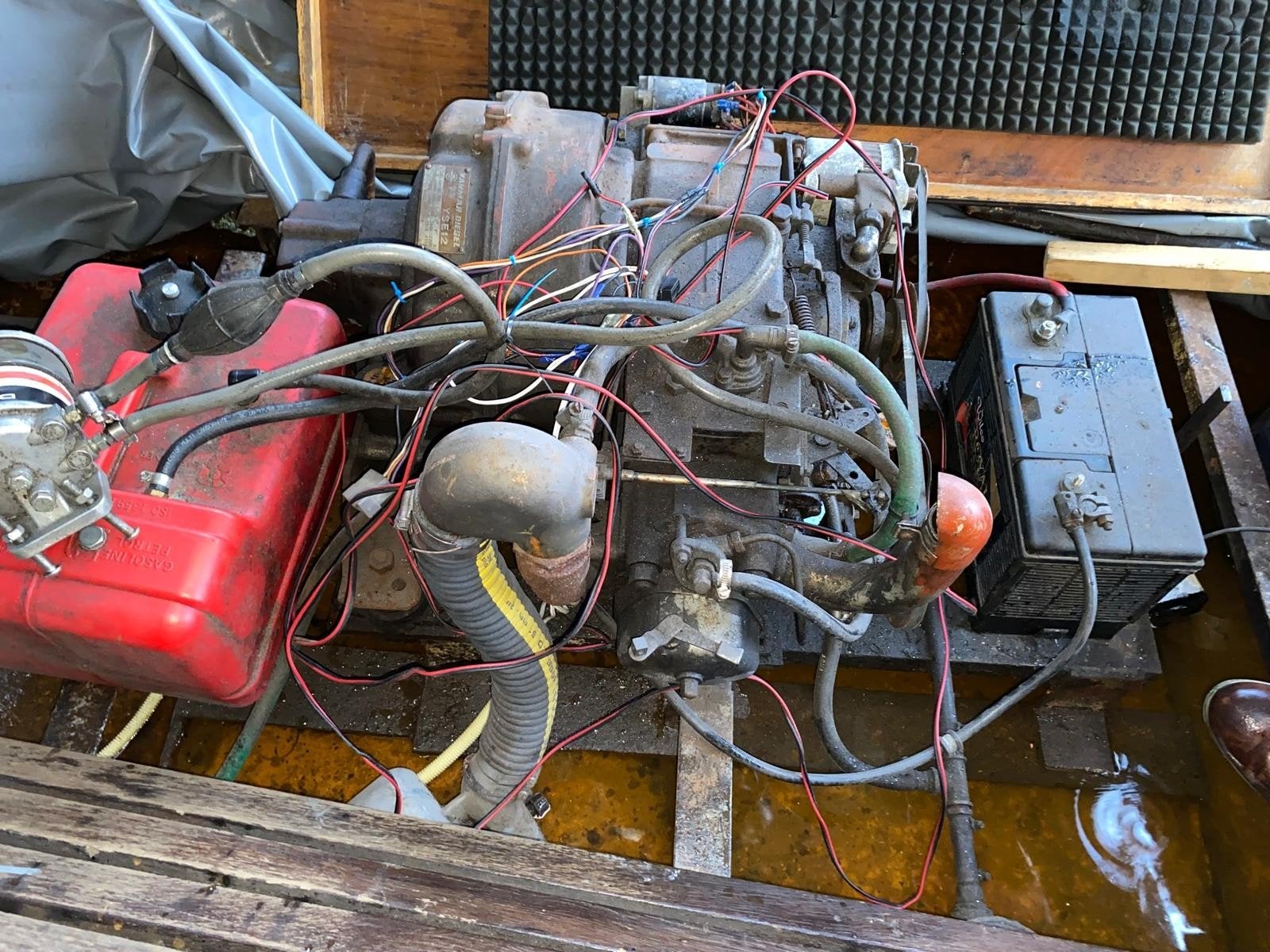 Yanmar YSE12 Diesel Binnenboordmotor 12 pk 1 cilinder, Watersport en Boten, Ophalen, Gebruikt