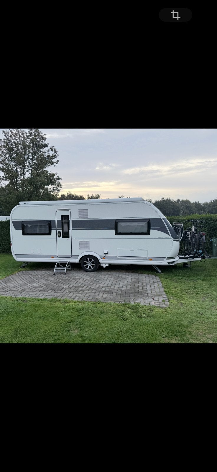 Hobby Excellent 560 CFE, Dakairco, Mover, Luifel., Caravans en Kamperen, Vast bed, Rondzit, Hobby, Particulier