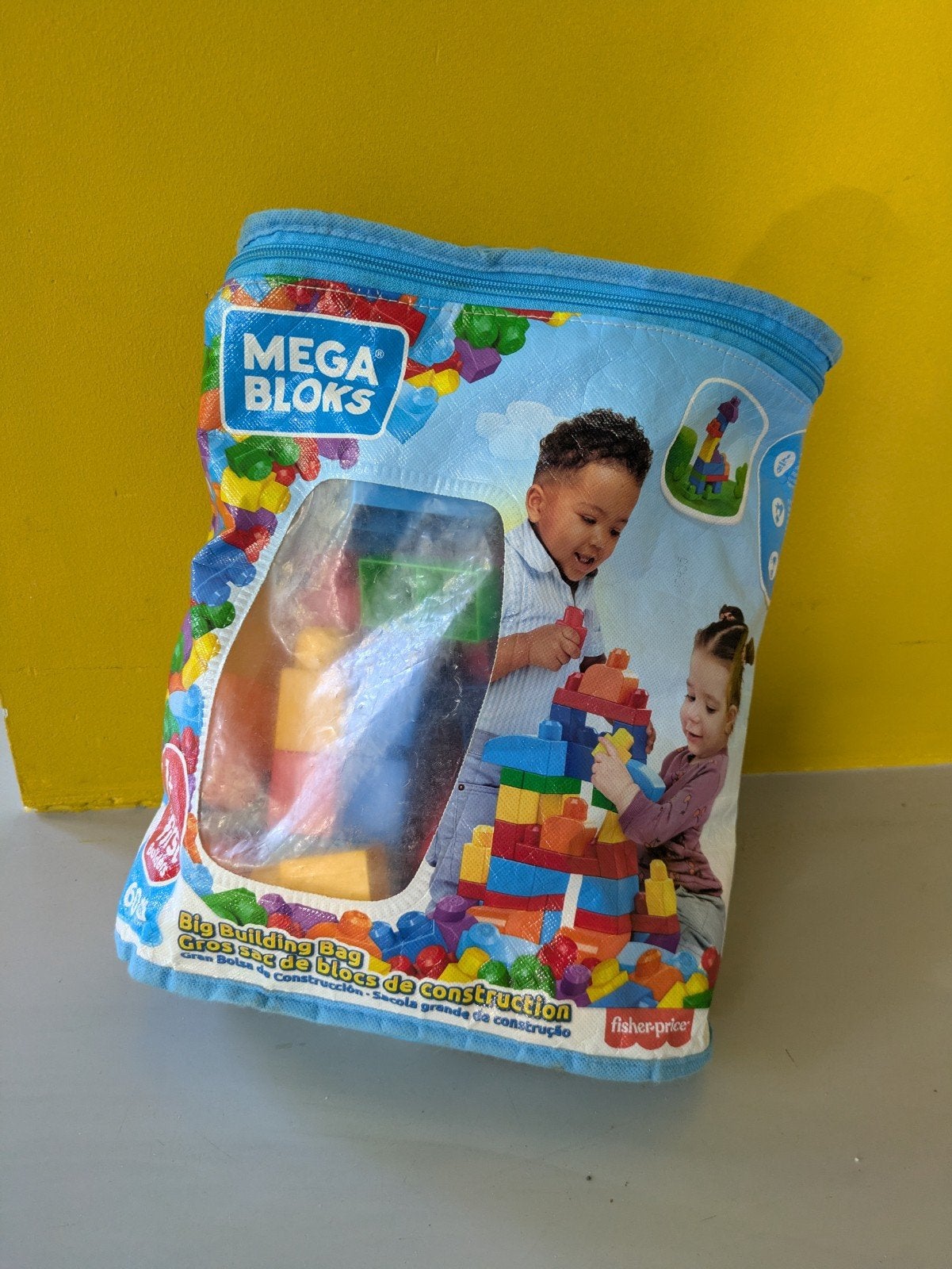 Mega Bloks Grote Bouwtas - 60 Stuks, Ophalen, Gebruikt, Megabloks
