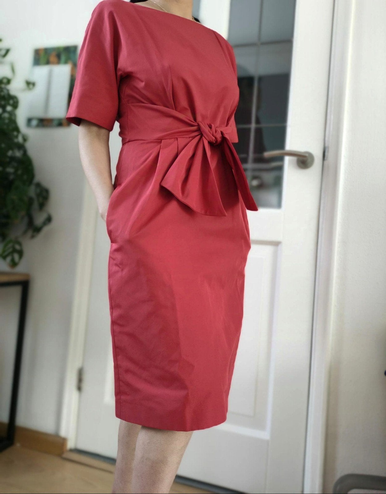 Elegante Intrend Max Mara jurk met strikbanden, maat 38, Kleding | Dames, Jurken, Maat 38/40 (M), Intrend by Max Mara Group, Ophalen of Verzenden