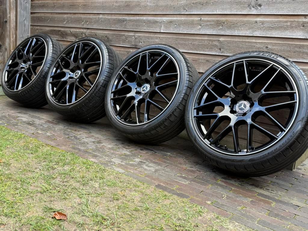 Mercedes-Benz S-klasse W223 AMG 21 inch velgen breedset, Gebruikt, 285 mm, Banden en Velgen, Personenwagen