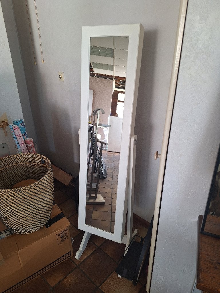 Sieradenkast met spiegel, Huis en Inrichting, Woonaccessoires | Spiegels, Ophalen, Rechthoekig, Minder dan 50 cm, Minder dan 100 cm