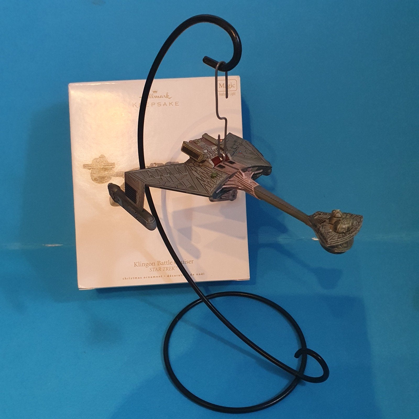 Hallmark Keepsake Star Trek Klingon Battle Cruiser Ornament, Ophalen of Verzenden, Zo goed als nieuw, Beeldje, Replica of Model