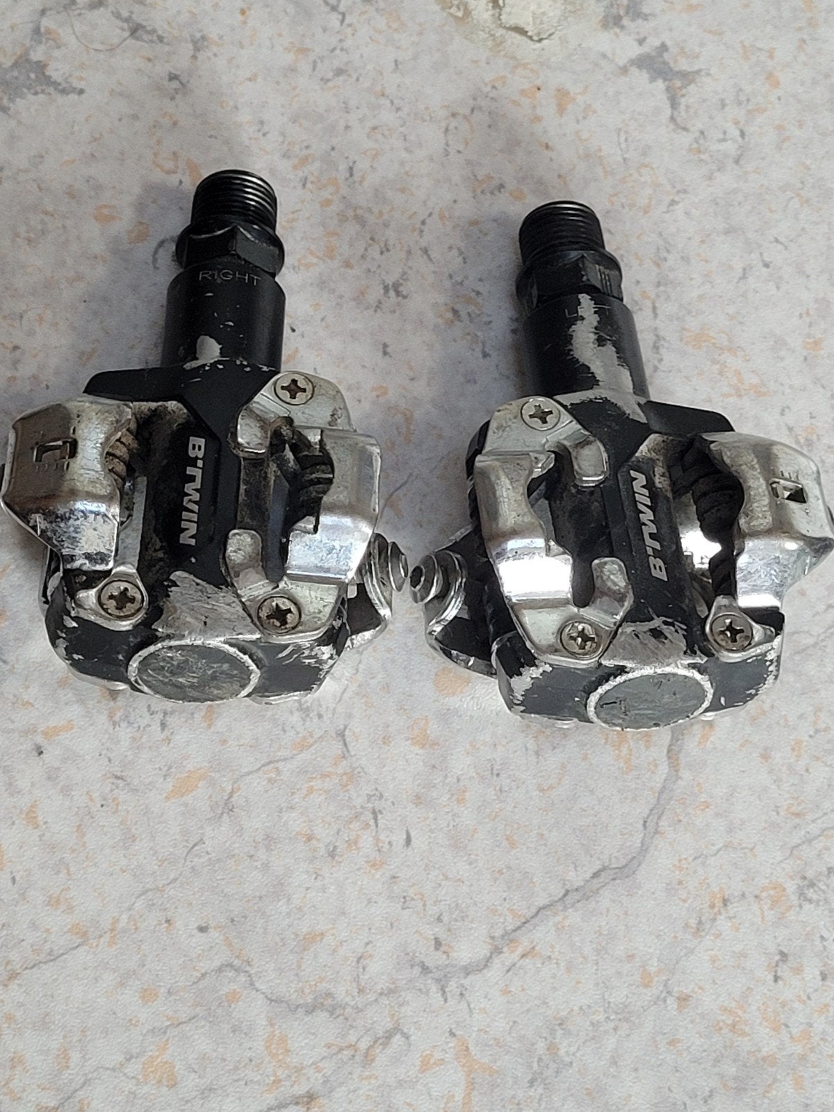B'Twin fiets SPD pedalen, Mountainbike, Gebruikt, Overige materialen, Ophalen of Verzenden