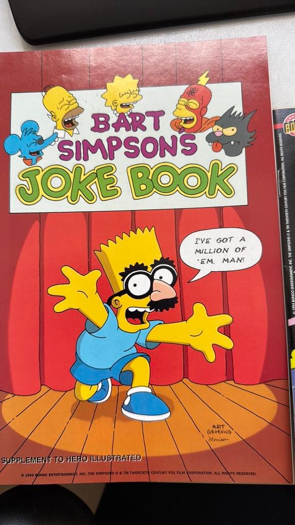 Zeldzaam, Bart Simpson en Beavis ashcan uitgaven, Amerika, Matt Groening, Ophalen of Verzenden, Zo goed als nieuw