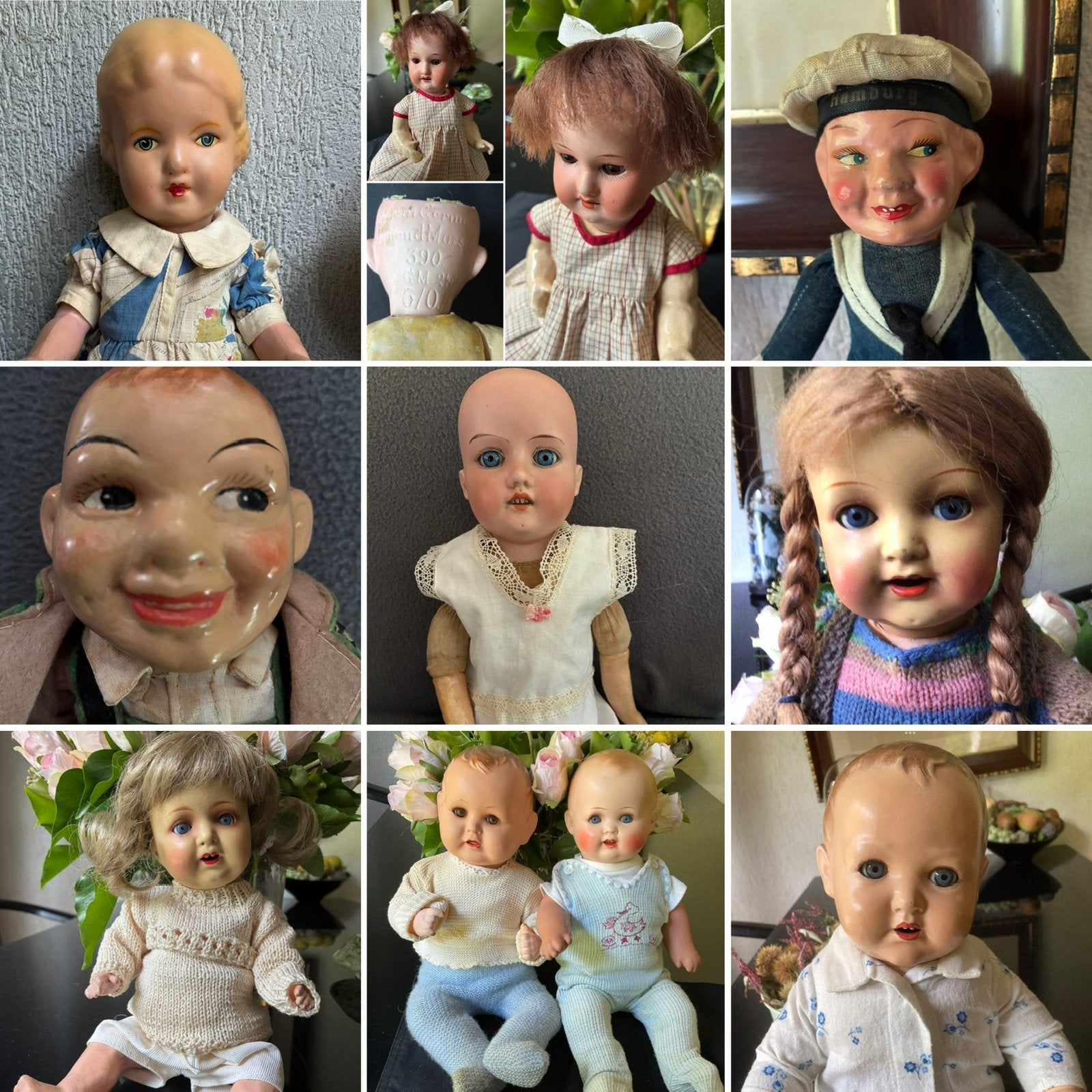 🌿 Pop ,”MOOIE ANTIEK/OUDE POPPEN”🌿vanaf €35 tot €85, Antiek en Kunst, Verzenden