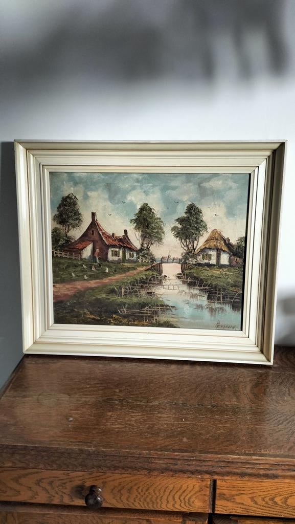 Vintage schilderij, Antiek en Kunst, Ophalen of Verzenden