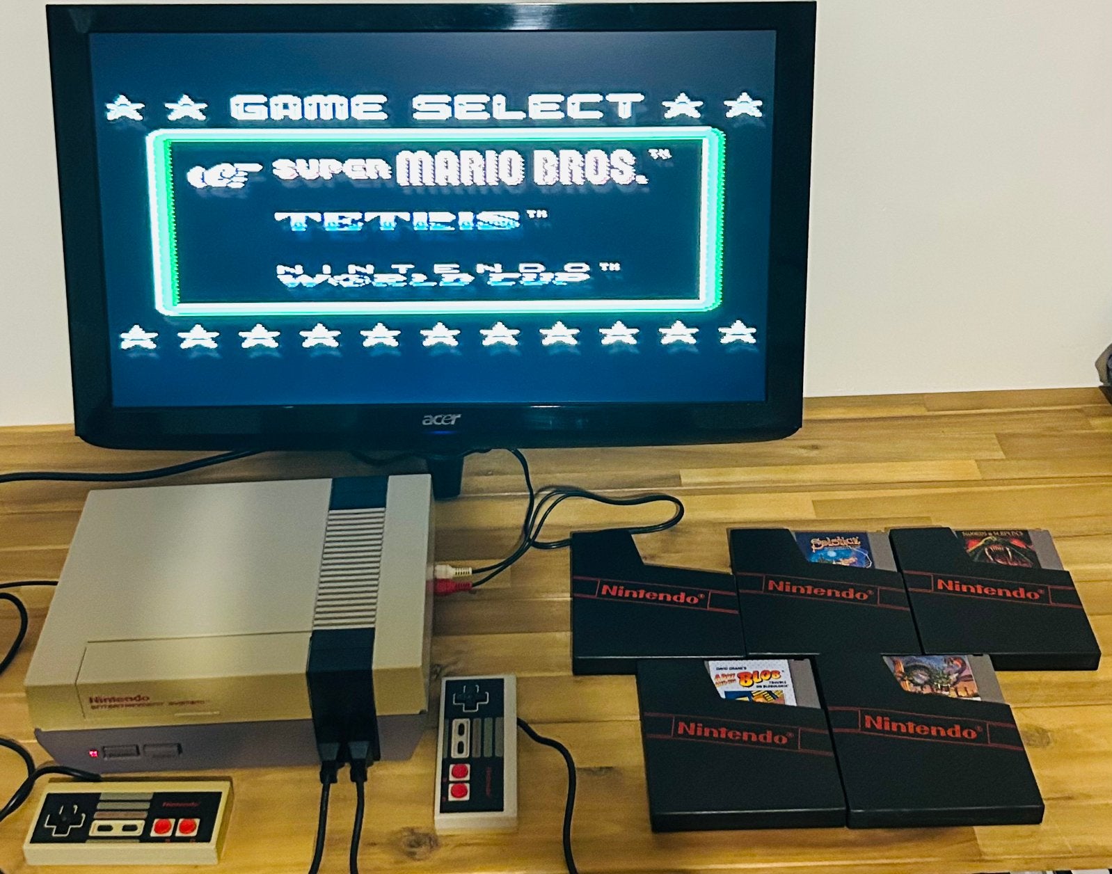 |Nintendo NES set|, Ophalen of Verzenden, Gebruikt, Met 2 controllers, Met games