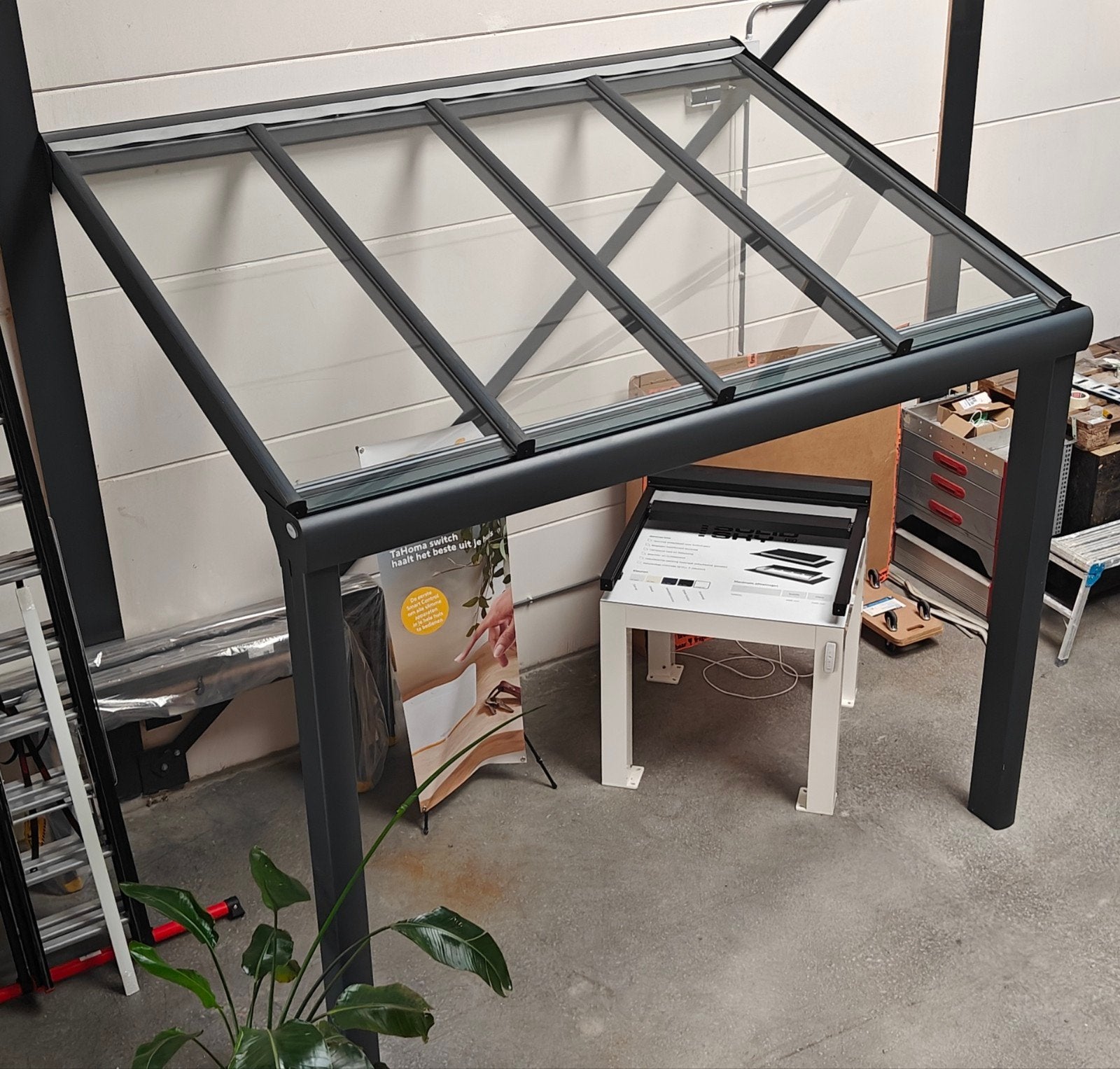 showroom Terrasoverkapping met Dimbare Spotjes, Ophalen, Zo goed als nieuw