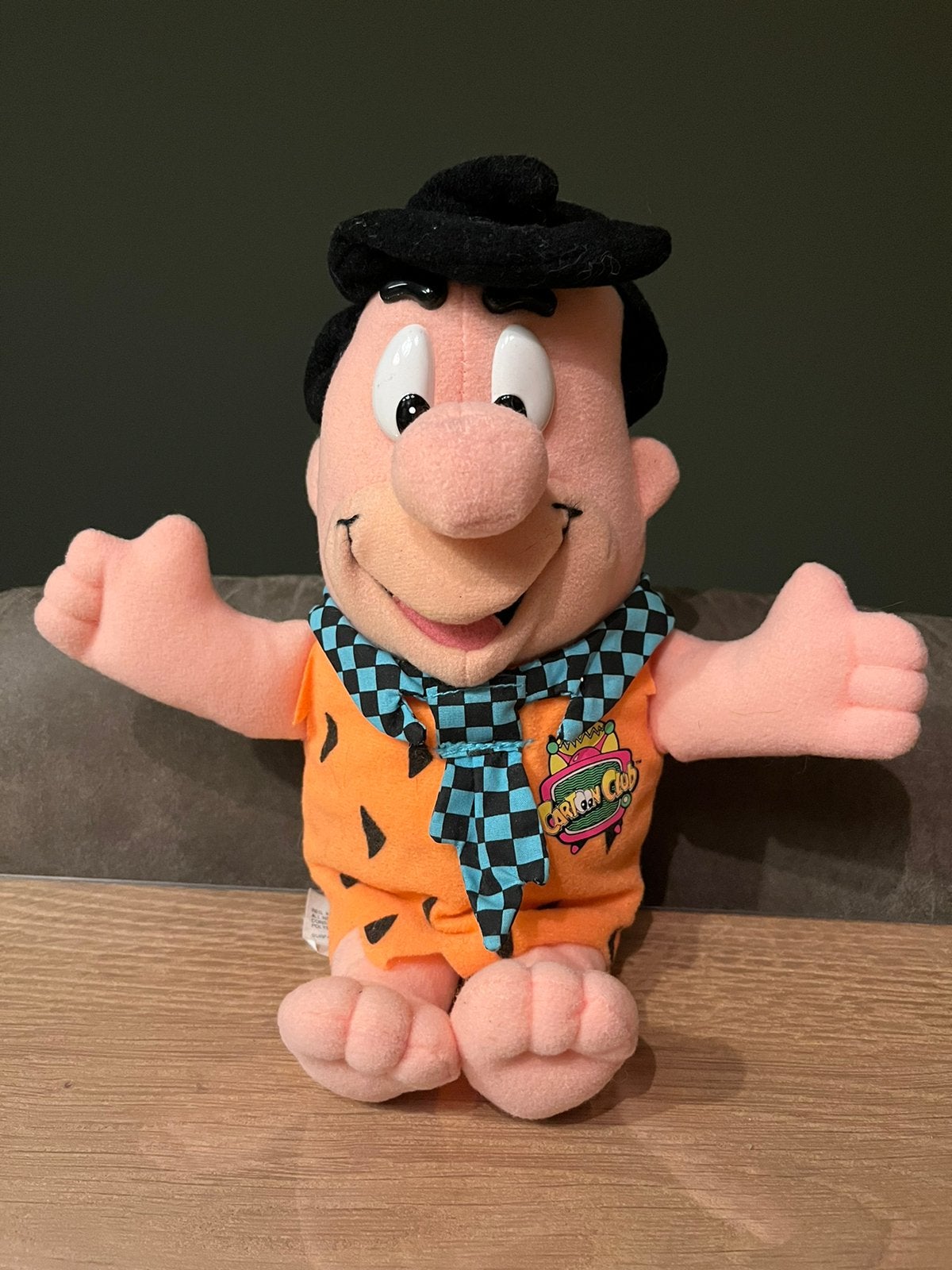 Leuke vintage Fred Flintstone knuffel, Ophalen of Verzenden