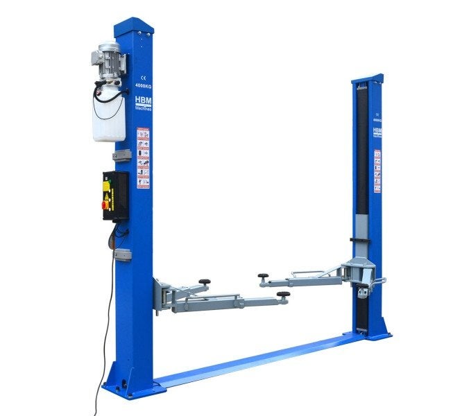 HBM Professionele 2 koloms Hydraulische Hefbrug 4 Ton., Ophalen, Zo goed als nieuw