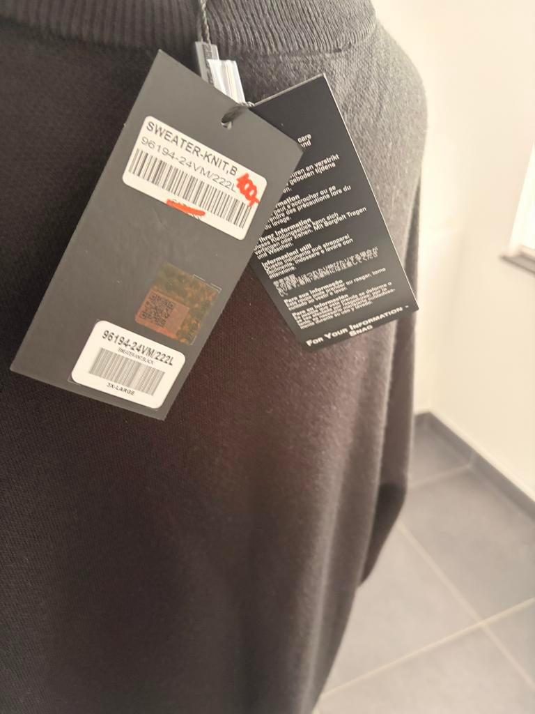 Zwarte Harley Davidson Trui met Skull Logo - Maat 3xl, Motoren, Kleding | Motorkleding, Ophalen of Verzenden, Nieuw met kaartje