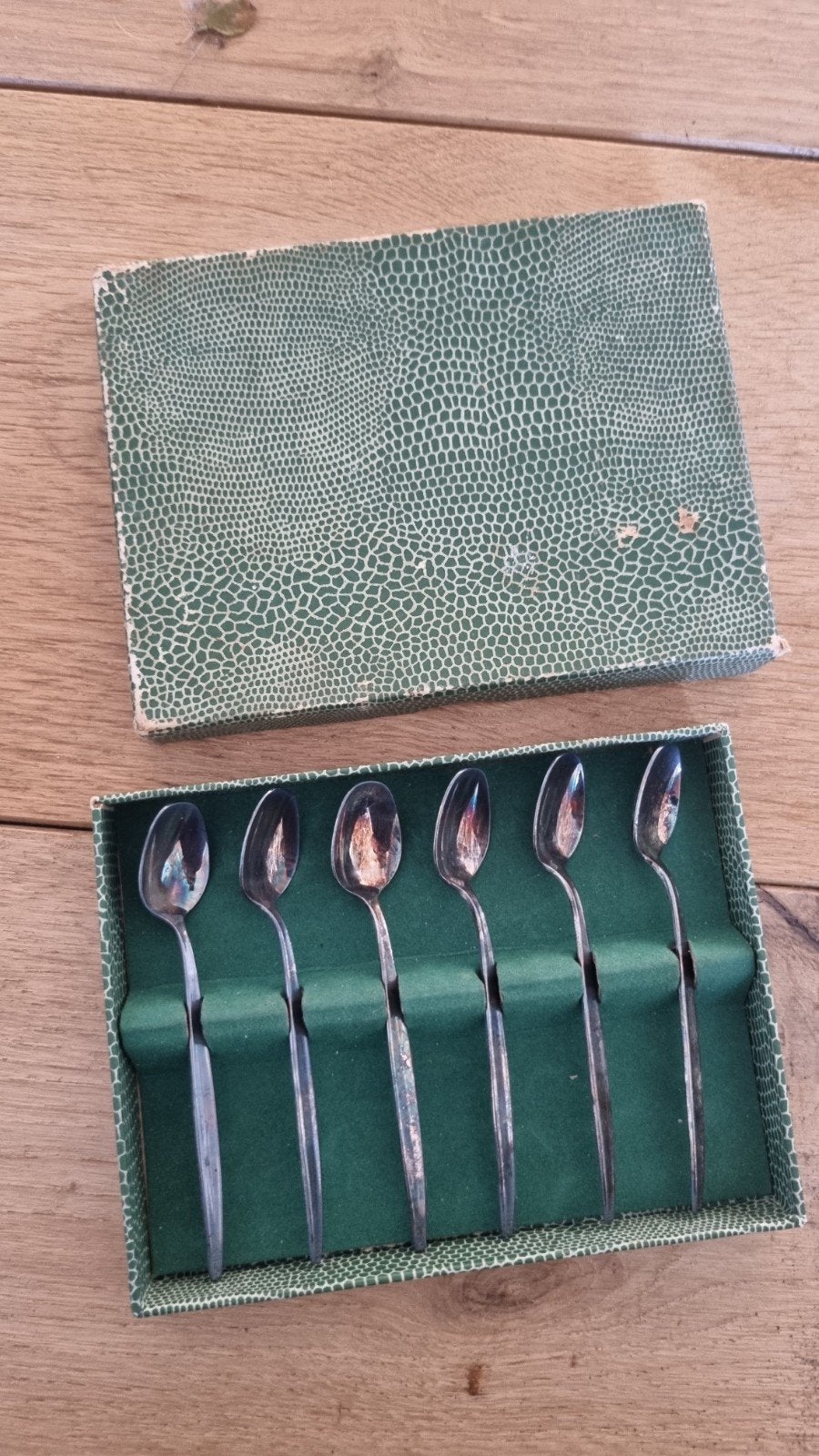 6x Verzilverde koffielepeltjes Nieuwpoort 90, Antiek en Kunst, Antiek | Bestek, Ophalen of Verzenden