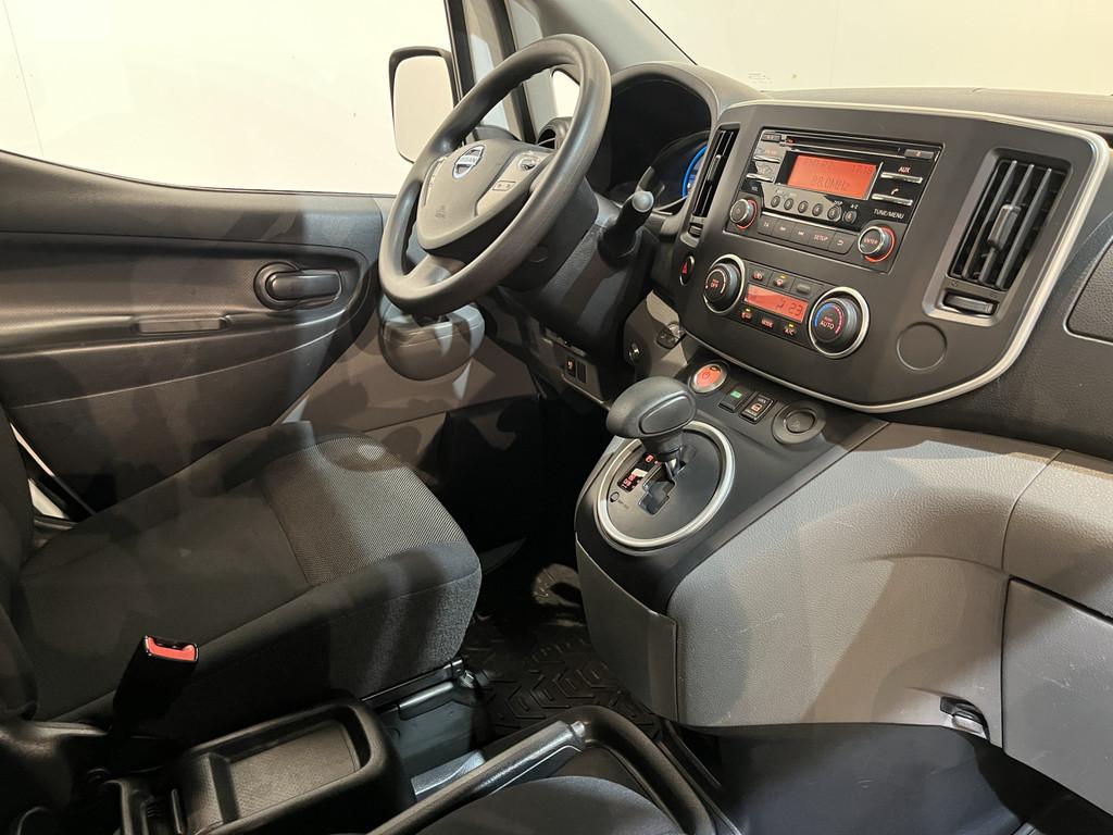 Nissan E-NV200 Optima 40 kWh Kipper / Veeg-Vuil-kipper / 100, Auto's, Bestelauto's, Gebruikt, Zwart, Met garantie (alle), Wit