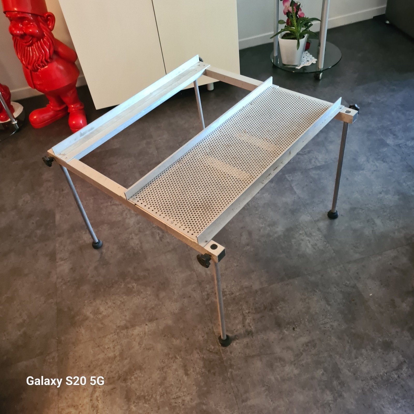 Visplateau 70x70cm in hoogte verstelbaar, Ophalen, Gebruikt, Overige typen