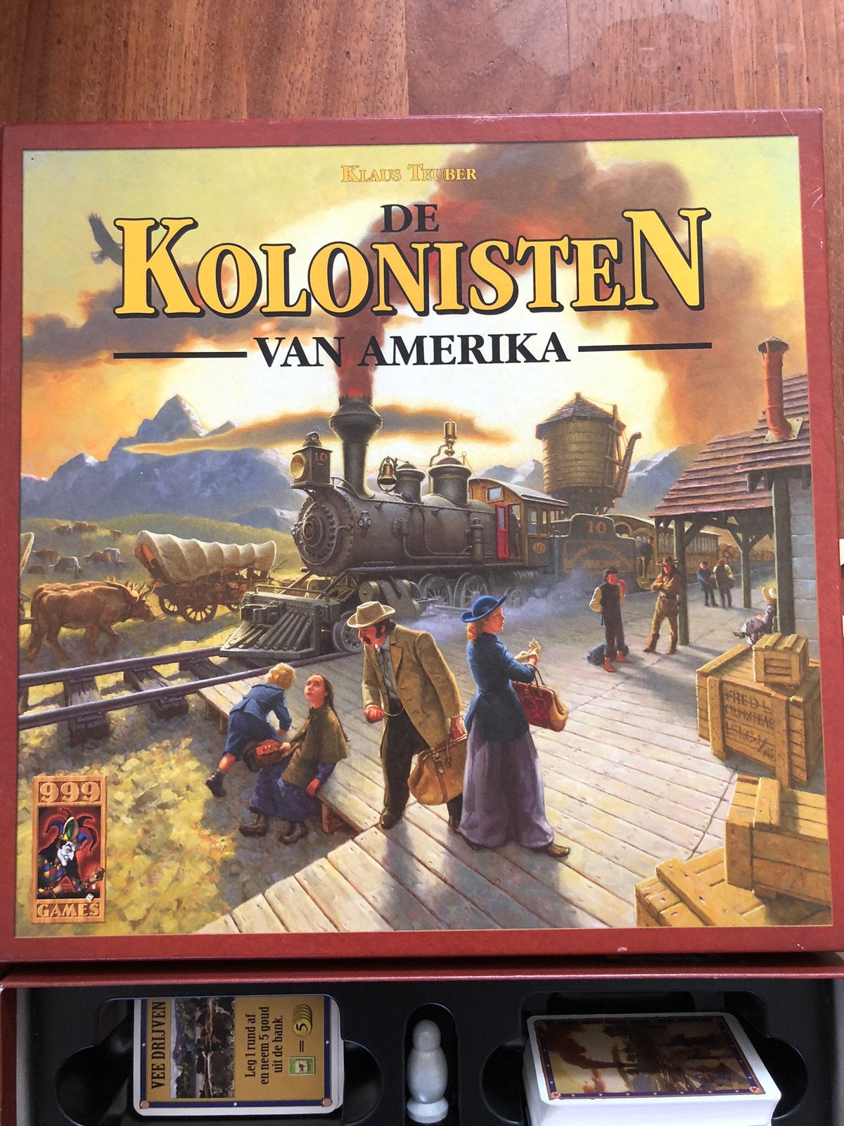 Kolonisten van Amerika, Hobby en Vrije tijd, Gezelschapsspellen | Bordspellen, Ophalen of Verzenden, Zo goed als nieuw