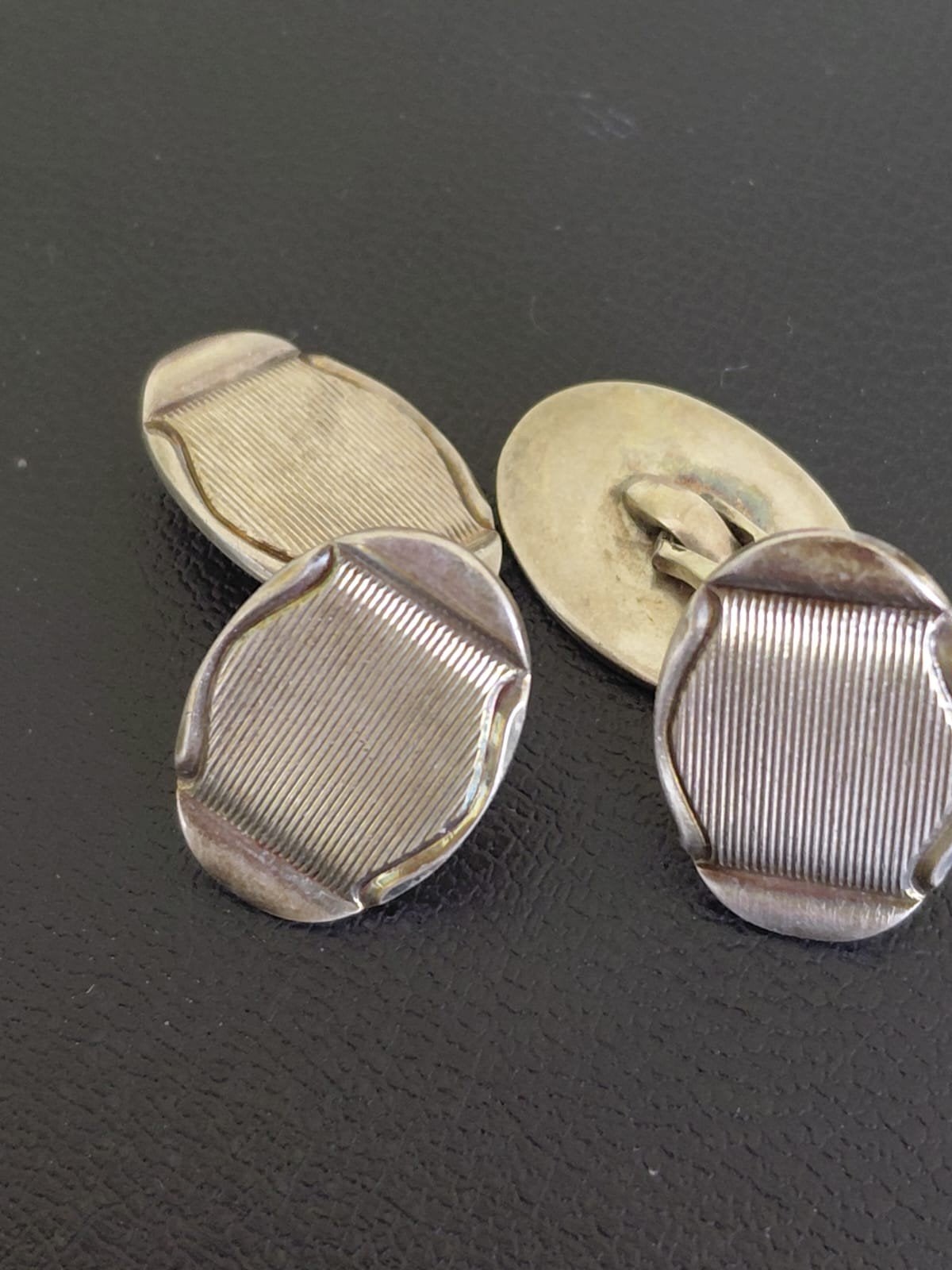 Vinted zilveren manchetknopen 835 uit de jaren 50/60, Ophalen of Verzenden, Gebruikt, Zilver