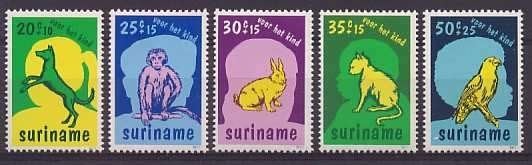 Suriname 102/6 postfris Kinderpostzegels 1977, Ophalen of Verzenden, Postfris