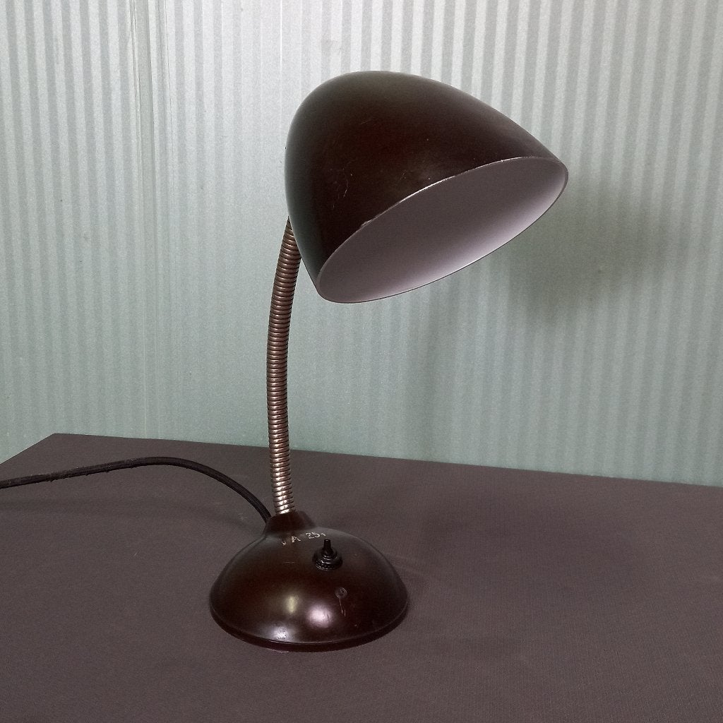 Vintage bureaulamp bakeliet E.K. Cole model 11.105, Met schakelaar, Ophalen of Verzenden, Gebruikt, Metaal