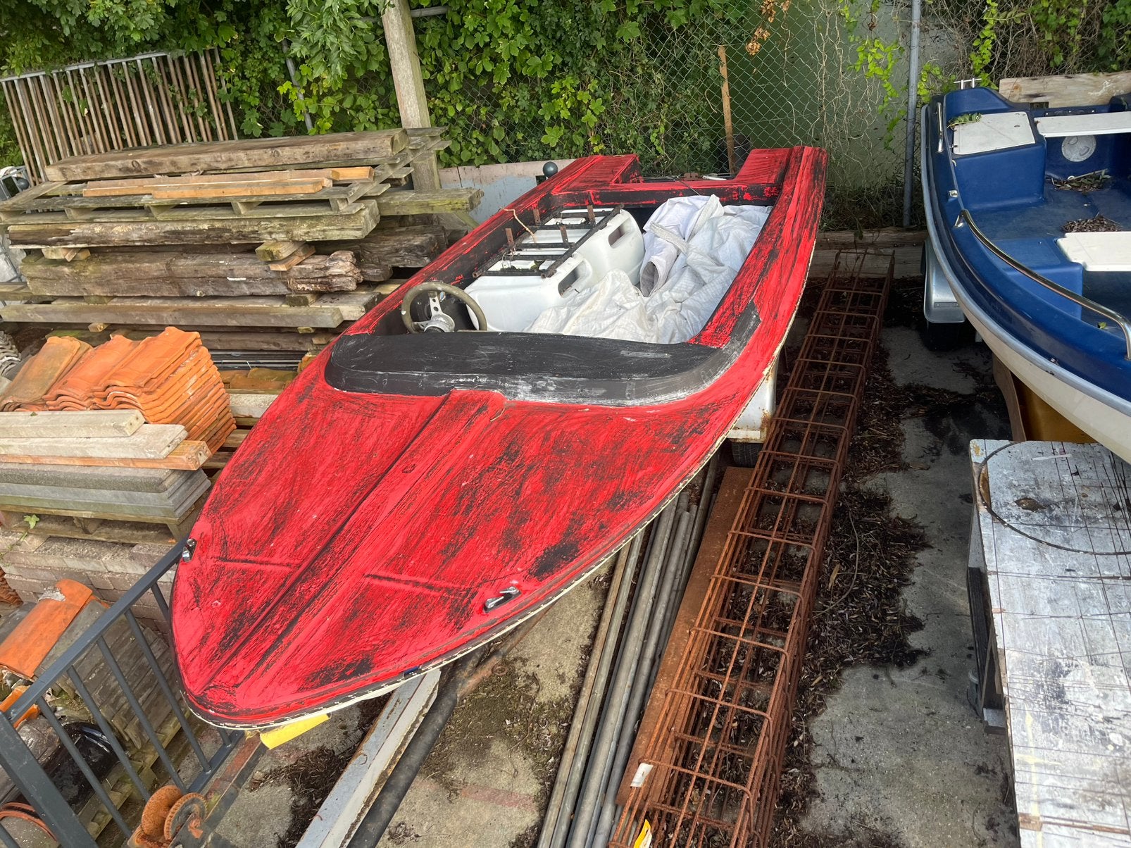 Boot met trailer zonder moter, Ophalen, 4 m, Gebruikt, 2 m