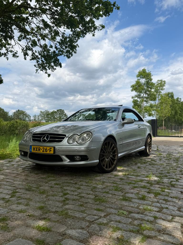 Mercedes CLK 500 5.0 V8 310PK 7G-tronic AMG, 19’Inch,, 4 stoelen, 1560 kg, Particulier, 4966 cc