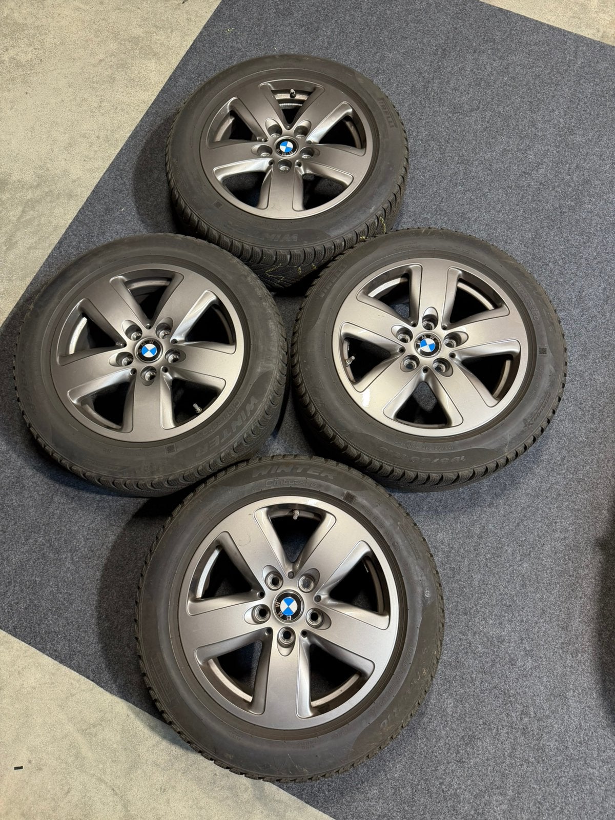 BMW 1 Serie velgenset met winterbanden, Auto-onderdelen, Banden en Velgen, Ophalen, 16 inch, Banden en Velgen, Winterbanden