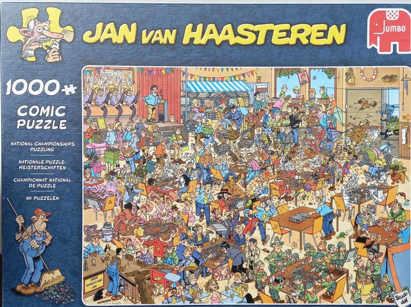 NK puzzelen Jan van Haasteren puzzel 1000 stukjes, Ophalen of Verzenden, 500 t/m 1500 stukjes, Zo goed als nieuw